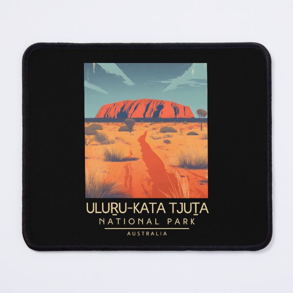 Item preview, A Vintage Illustration of Uluṟu-Kata Tjuṯa National Park - Australia  designed and sold by GoodOldVintage.