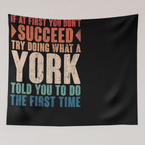 Item preview, York last name surname vintage funny personalized birthday gift designed and sold by 9X FR.