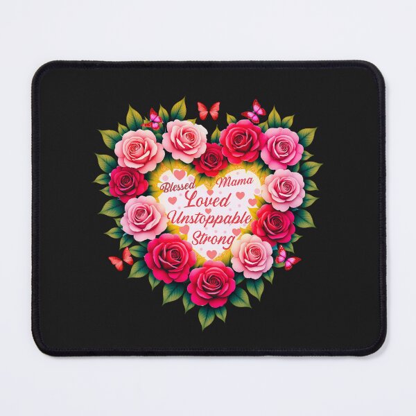 Item preview, Blessed Mama, Loved, Unstoppable, Strong: A Floral Tribute To Motherhood designed and sold by elynne9.
