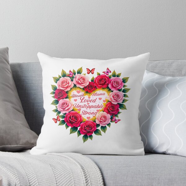 Item preview, Blessed Mama,  Loved, Unstoppable, Strong: A Floral Tribute To Motherhood designed and sold by elynne9.