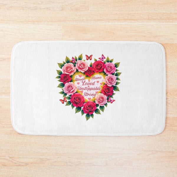 Item preview, Blessed Mama,  Loved, Unstoppable, Strong: A Floral Tribute To Motherhood designed and sold by elynne9.