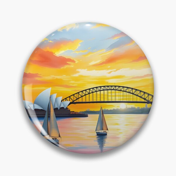 Item preview, Sydney, Australia: Sunset Reflections of Iconic Landmarks designed and sold by LSVart.
