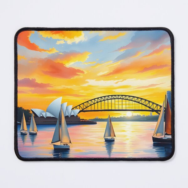 Item preview, Sydney, Australia: Sunset Reflections of Iconic Landmarks designed and sold by LSVart.