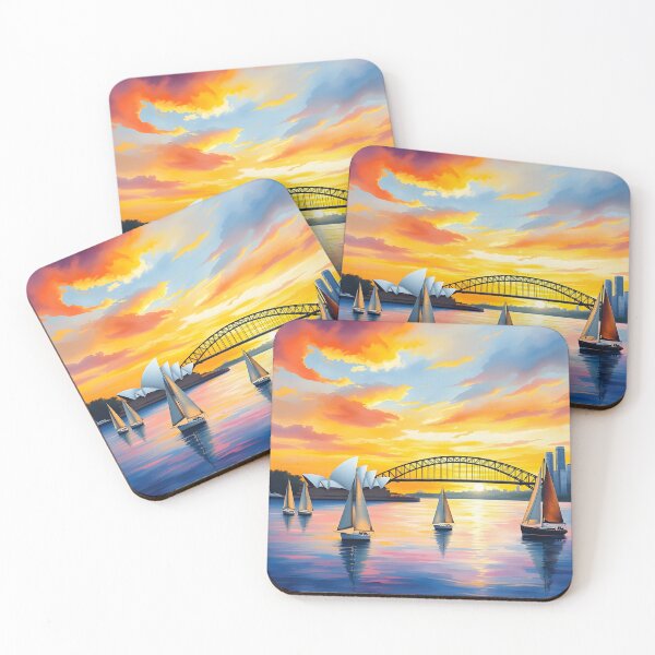 Item preview, Sydney, Australia: Sunset Reflections of Iconic Landmarks designed and sold by LSVart.