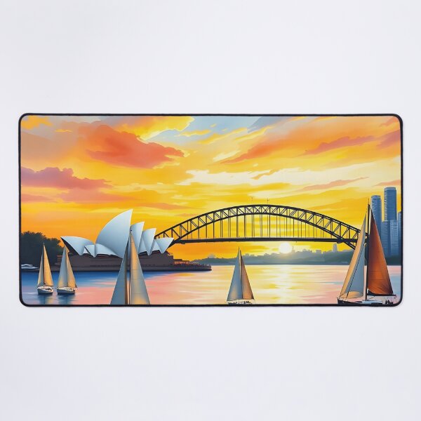Item preview, Sydney, Australia: Sunset Reflections of Iconic Landmarks designed and sold by LSVart.