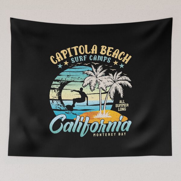 Item preview, Capitola Beach Surf Camp Monterey Bay West Coast California designed and sold by eclecTEEq.