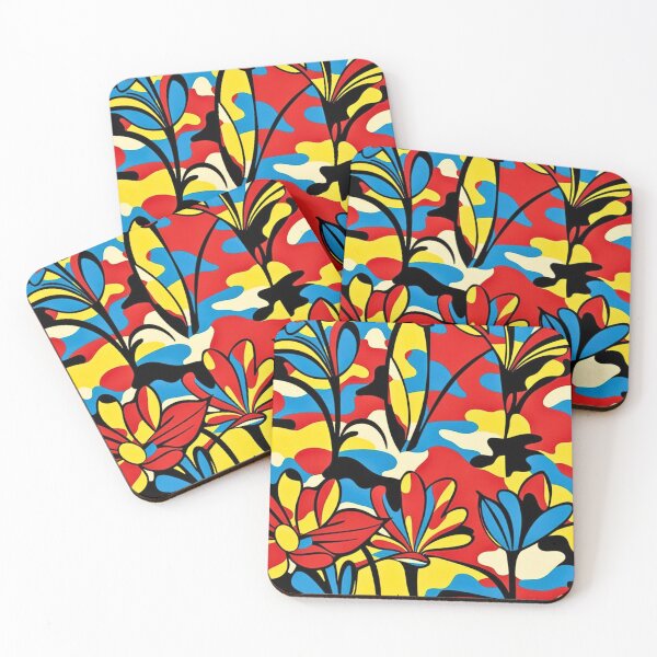 Item preview, Retro Floral Pattern Camouflage Inspired Art designed and sold by CamouflageLab.