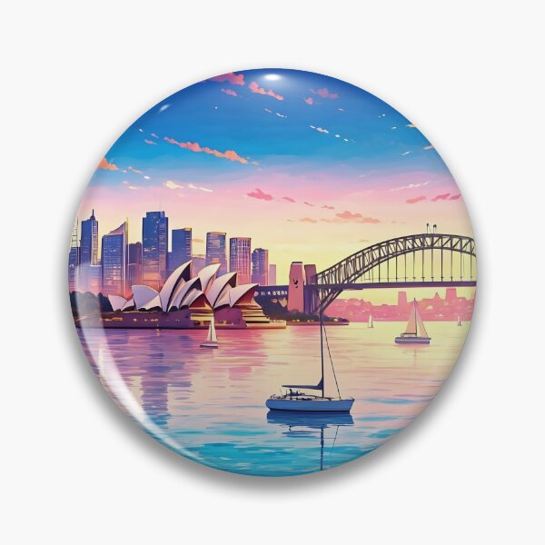 Item preview, Sydney, Australia: Sunset Splendor of Opera House & Harbour Bridge designed and sold by LSVart.