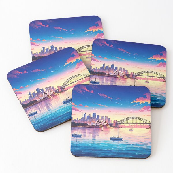 Item preview, Sydney, Australia: Sunset Splendor of Opera House & Harbour Bridge designed and sold by LSVart.