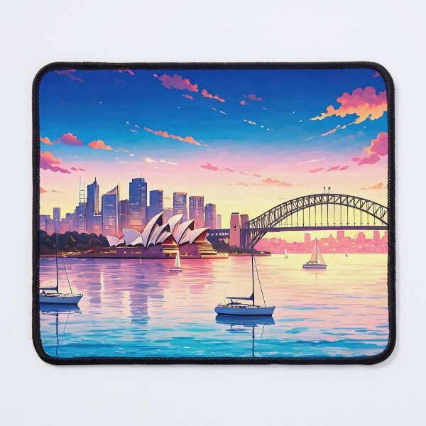 Item preview, Sydney, Australia: Sunset Splendor of Opera House & Harbour Bridge designed and sold by LSVart.