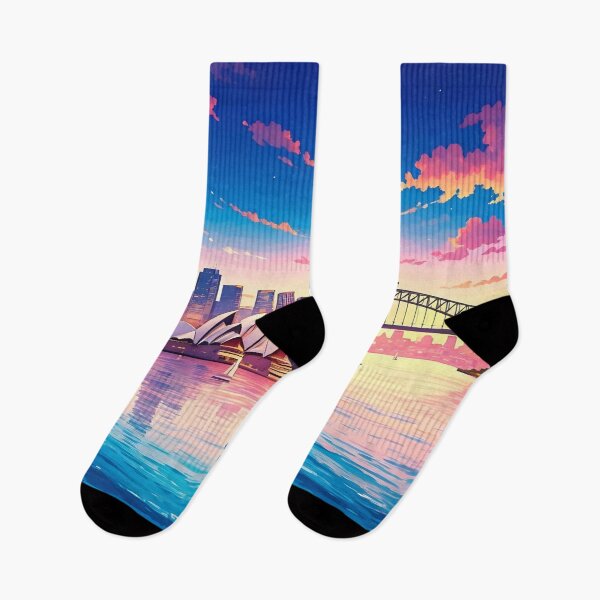 Item preview, Sydney, Australia: Sunset Splendor of Opera House & Harbour Bridge designed and sold by LSVart.