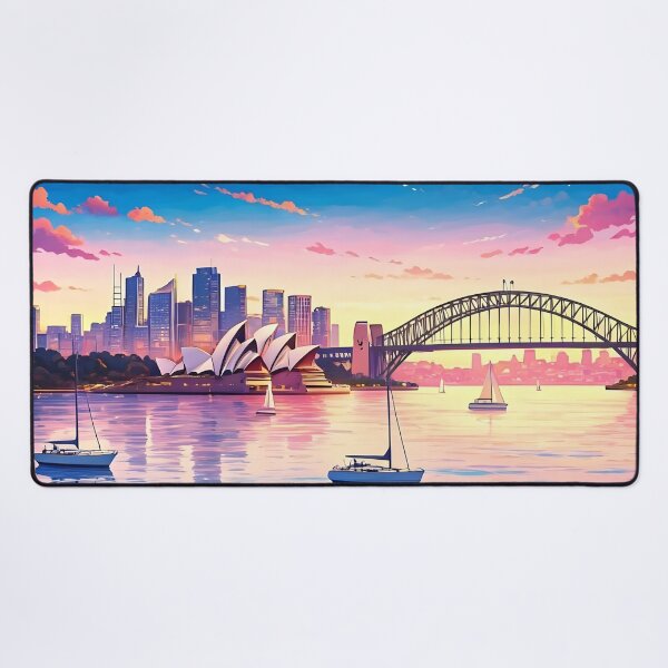 Item preview, Sydney, Australia: Sunset Splendor of Opera House & Harbour Bridge designed and sold by LSVart.