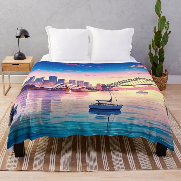 Item preview, Sydney, Australia: Sunset Splendor of Opera House & Harbour Bridge designed and sold by LSVart.