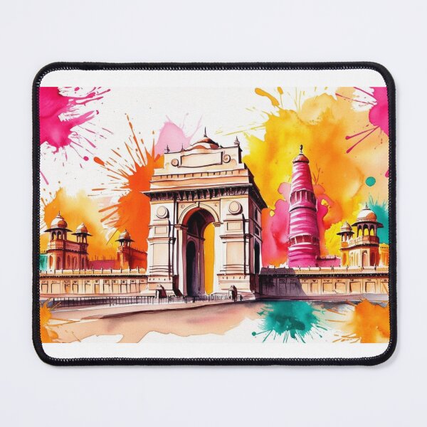 Item preview, New Delhi – India Gate in a Burst of Colour designed and sold by StormArte.