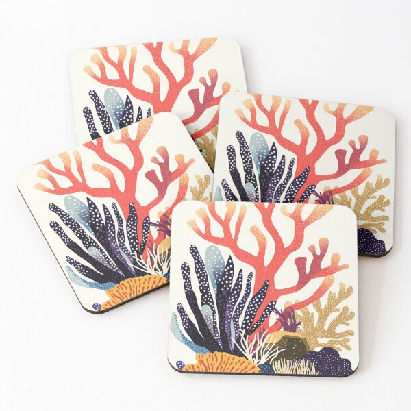Item preview, Vibrant Retro Coral Reef Illustration designed and sold by MVXX.