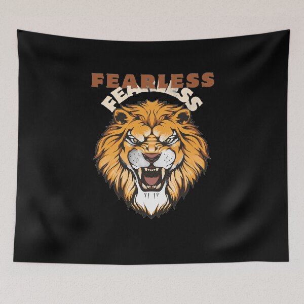 Item preview, Fearless King of the Jungle | Lion face | Roar | Roaring Lion | Majestic Lion Roar | Wild Animal | Fearless Attitude | Bold Fearless Lion Head | Savage Roar | Jungle | Forest | King | Powerful Lion designed and sold by Kaivinaikadhaigal.