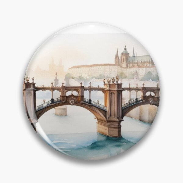 Item preview, Prague – Prague Bridge and Castle in the Fog designed and sold by StormArte.