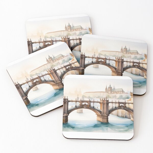 Item preview, Prague – Prague Bridge and Castle in the Fog designed and sold by StormArte.