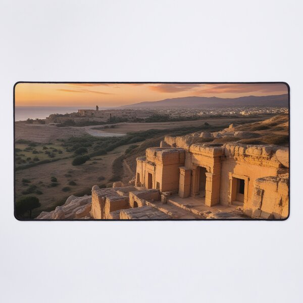 Item preview, Tombs of the Kings: Sunset Radiance in Paphos, Cyprus designed and sold by LSVart.