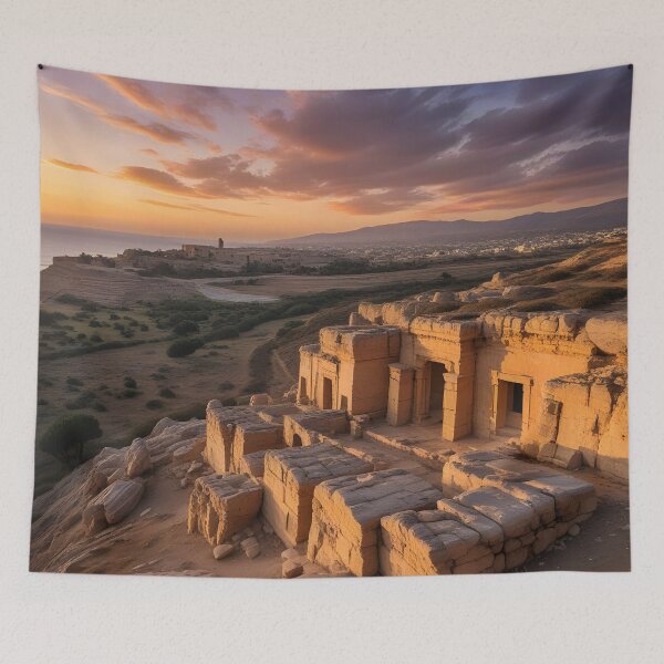 Item preview, Tombs of the Kings: Sunset Radiance in Paphos, Cyprus designed and sold by LSVart.
