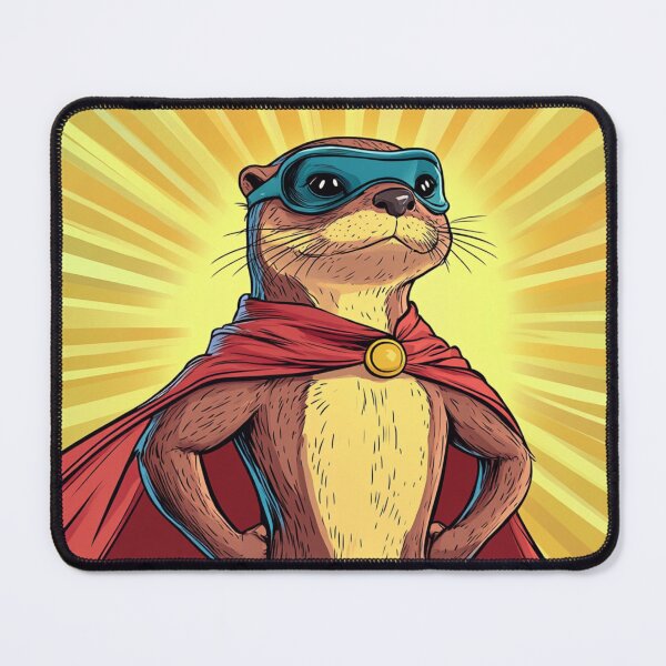 Item preview, Superhero Otter designed and sold by NicolasGlowArt.