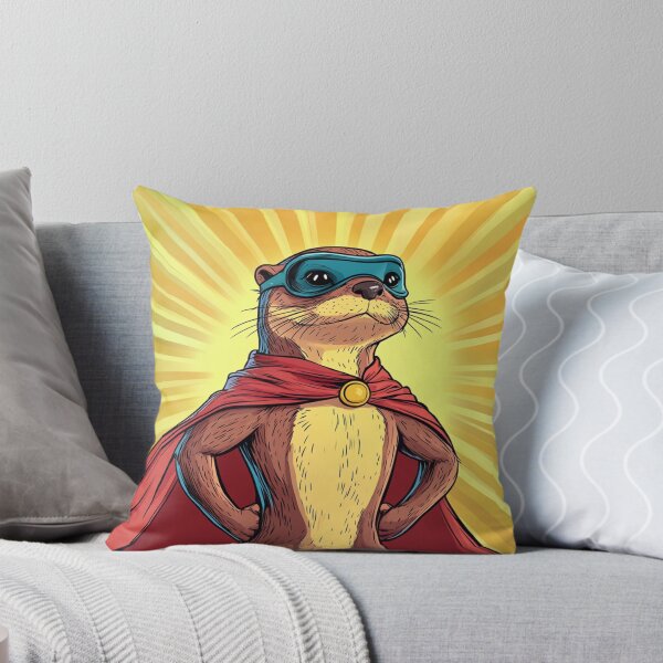 Item preview, Superhero Otter designed and sold by NicolasGlowArt.