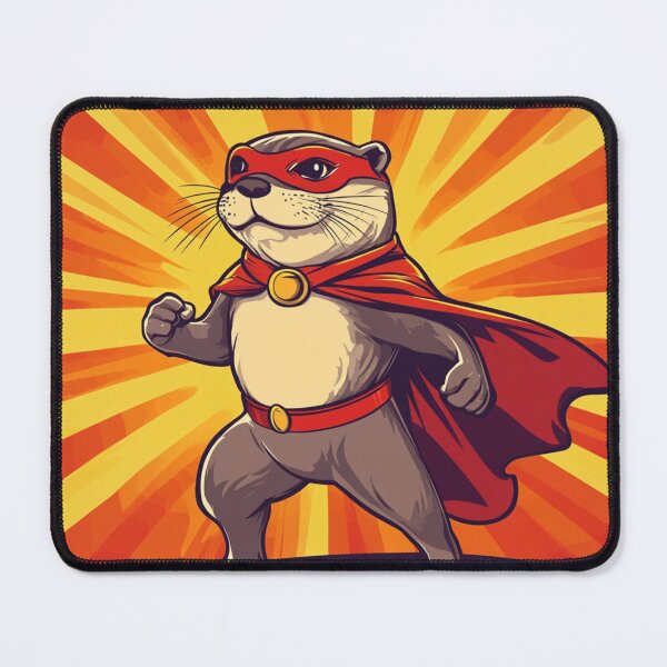 Item preview, Otter Superhero designed and sold by NicolasGlowArt.