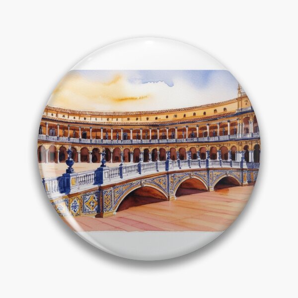 Item preview, Seville – Plaza de España and its emblematic architecture designed and sold by StormArte.