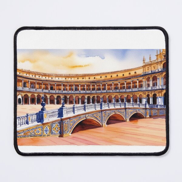 Item preview, Seville – Plaza de España and its emblematic architecture designed and sold by StormArte.