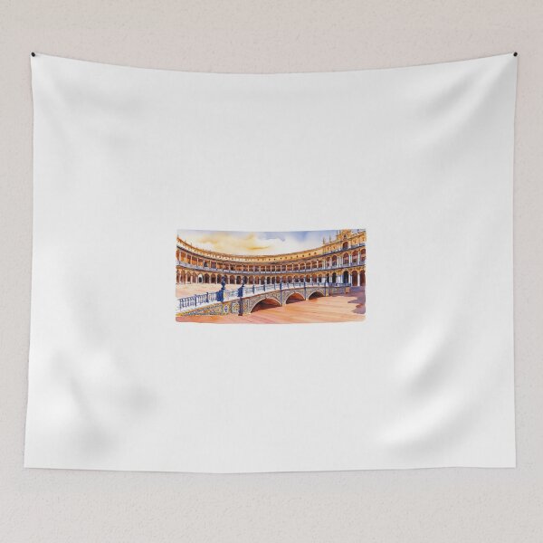 Item preview, Seville – Plaza de España and its emblematic architecture designed and sold by StormArte.