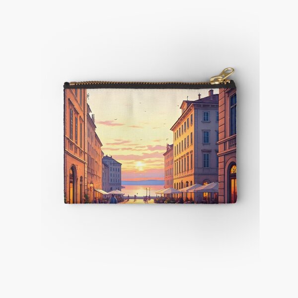Item preview, Trieste Old Town: Sunset Reflections on Terracotta designed and sold by LSVart.