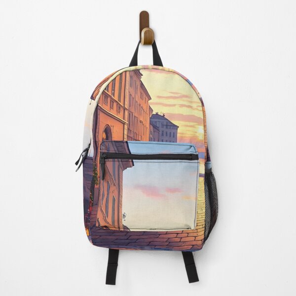 Item preview, Trieste Old Town: Sunset Reflections on Terracotta designed and sold by LSVart.