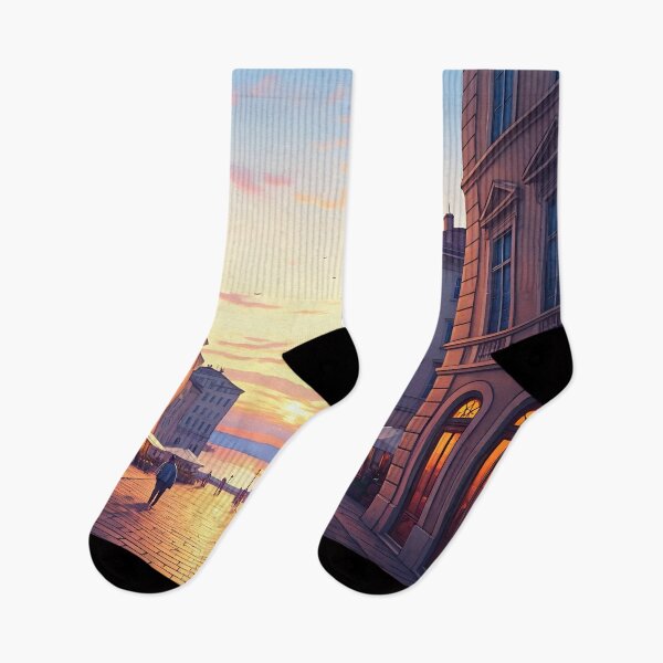Item preview, Trieste Old Town: Sunset Reflections on Terracotta designed and sold by LSVart.