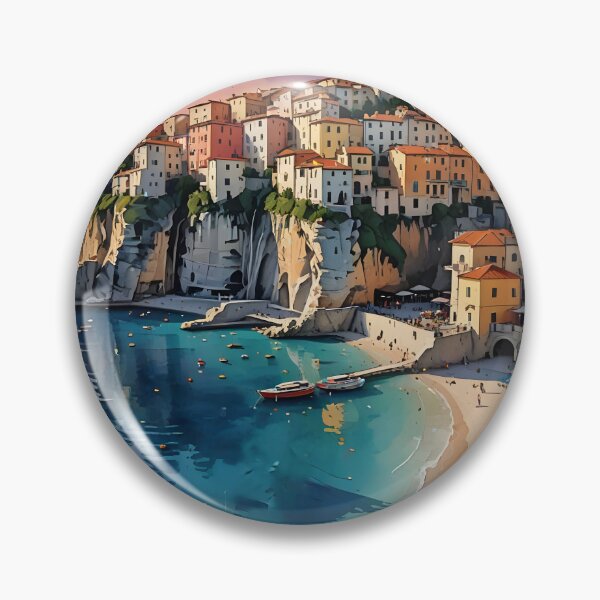 Item preview, Tropea, Calabria: Sunset Over the Tyrrhenian Sea designed and sold by LSVart.