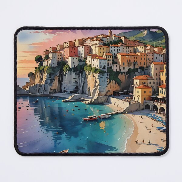Item preview, Tropea, Calabria: Sunset Over the Tyrrhenian Sea designed and sold by LSVart.