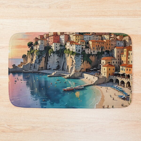 Item preview, Tropea, Calabria: Sunset Over the Tyrrhenian Sea designed and sold by LSVart.