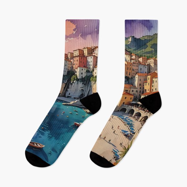 Item preview, Tropea, Calabria: Sunset Over the Tyrrhenian Sea designed and sold by LSVart.