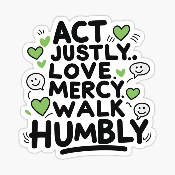 Vista previa del artículo con la obra «Un diseño de camiseta único con citas con elementos gráficos y la frase "Actúa con justicia. Ama la misericordia. Camina con humildad", un mensaje inspirador para los demás, perfecto como regalo para diversas ocasiones», diseñado y vendido por postprocess.