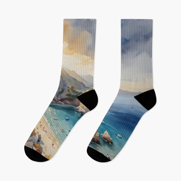 Item preview, Tsigrado Beach: Sunset Cove in Greece designed and sold by LSVart.
