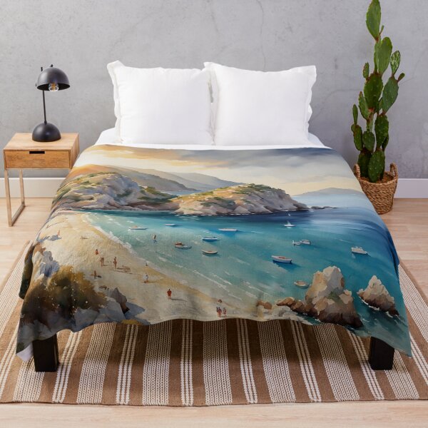 Item preview, Tsigrado Beach: Sunset Cove in Greece designed and sold by LSVart.