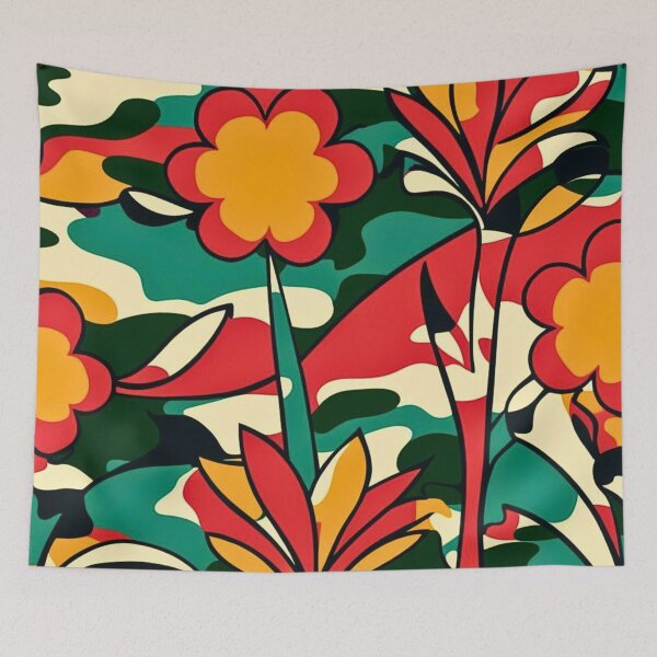 Item preview, Floral Camouflage Pattern with Organic Shapes designed and sold by CamouflageLab.