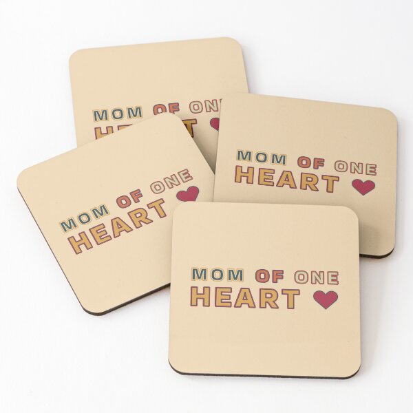 Item preview, Mom Of One Heart For Mom Of 1 designed and sold by TheSassyNoble.