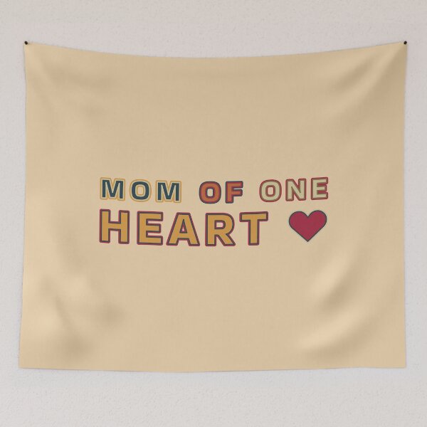 Item preview, Mom Of One Heart For Mom Of 1 designed and sold by TheSassyNoble.