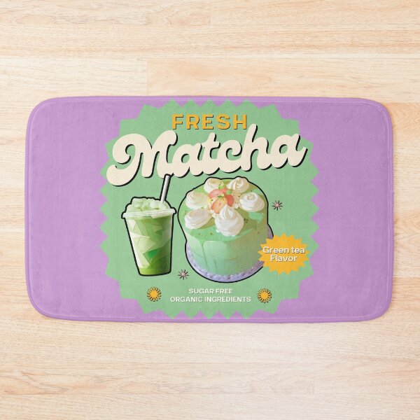 Item preview, Fresh Matcha Dessert – Cute Aesthetic Drink and Cake Design designed and sold by MuseAI.