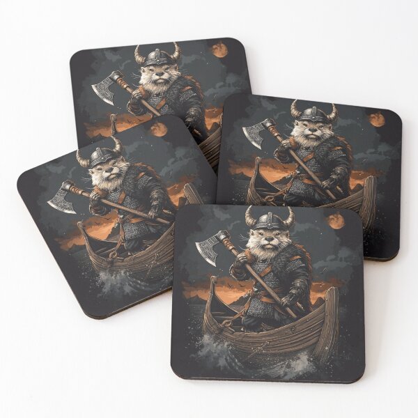 Item preview, Viking Otter on Boat designed and sold by NicolasGlowArt.