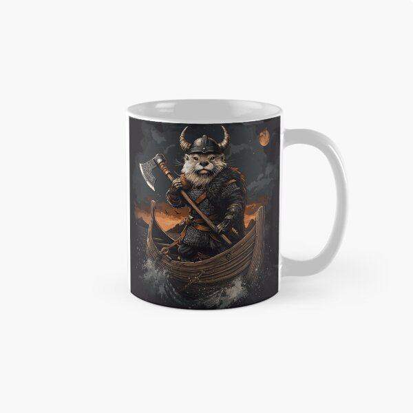 Item preview, Viking Otter on Boat designed and sold by NicolasGlowArt.