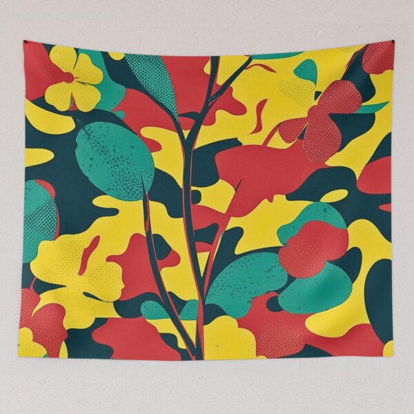 Item preview, Camo Flower Pattern Vibrant Floral Theme designed and sold by CamouflageLab.