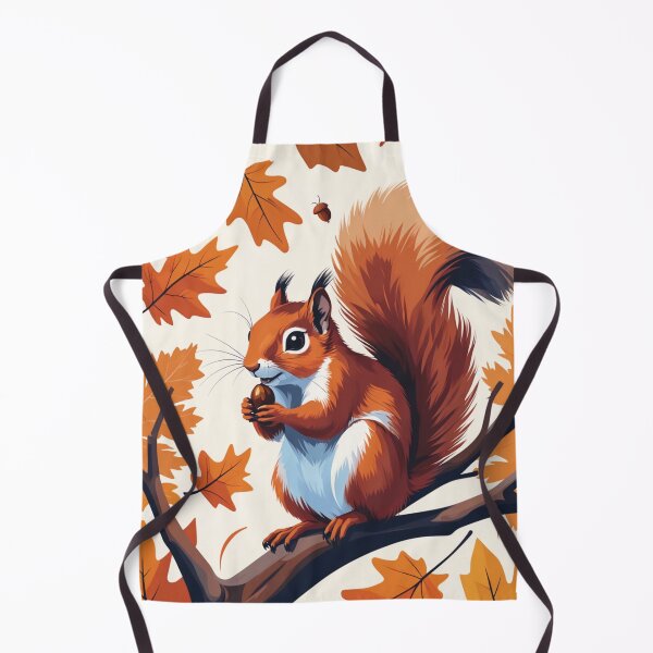 Item preview, Autumn Squirrel Illustration – Cozy Woodland Wildlife Art – Fall Nature Decor & Apparel designed and sold by Bobrucznik.