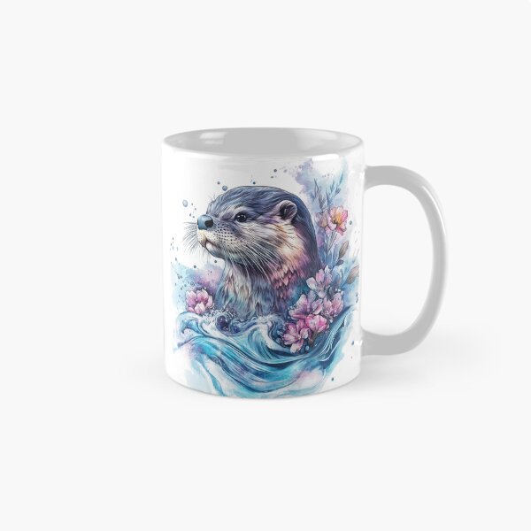 Item preview, Watercolor Otter Design designed and sold by NicolasGlowArt.
