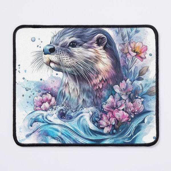 Item preview, Watercolor Otter Design designed and sold by NicolasGlowArt.
